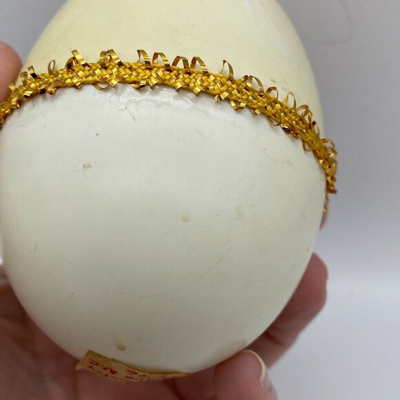 VTG Raggedy Ann Christmas ornament open egg handcrafted 70s - Picture 4 of 9